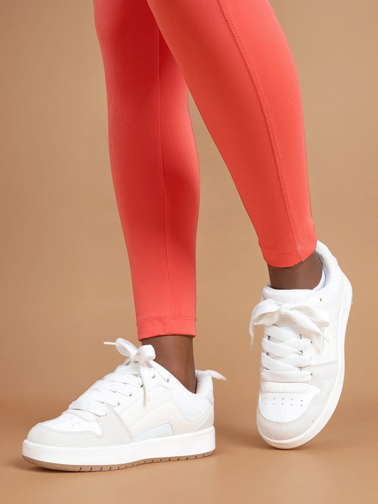 IRIS high waist leggings coral red